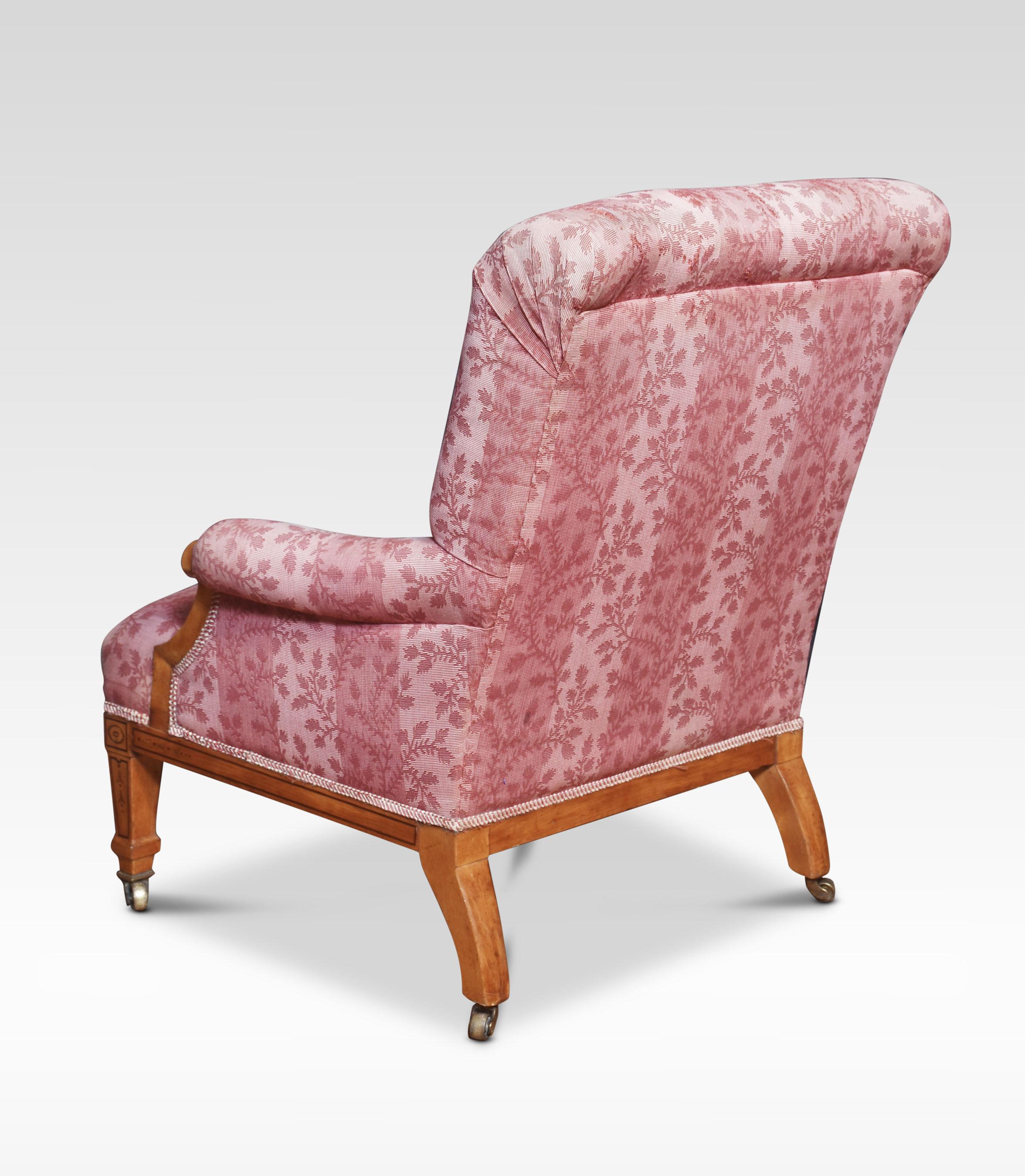 XIXe siècle Paire de chaises longues en bois satiné du 19e siècle en vente