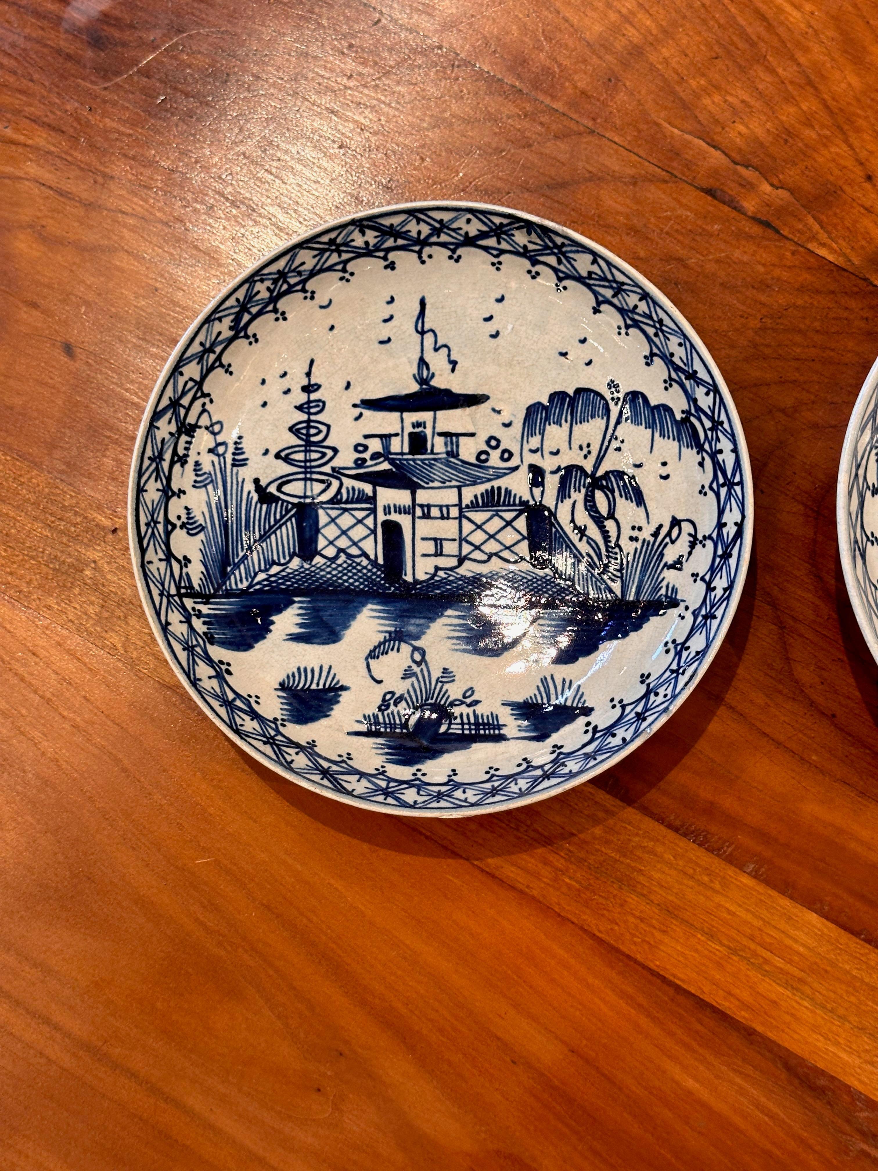 Pair of 19th Century Saucers
