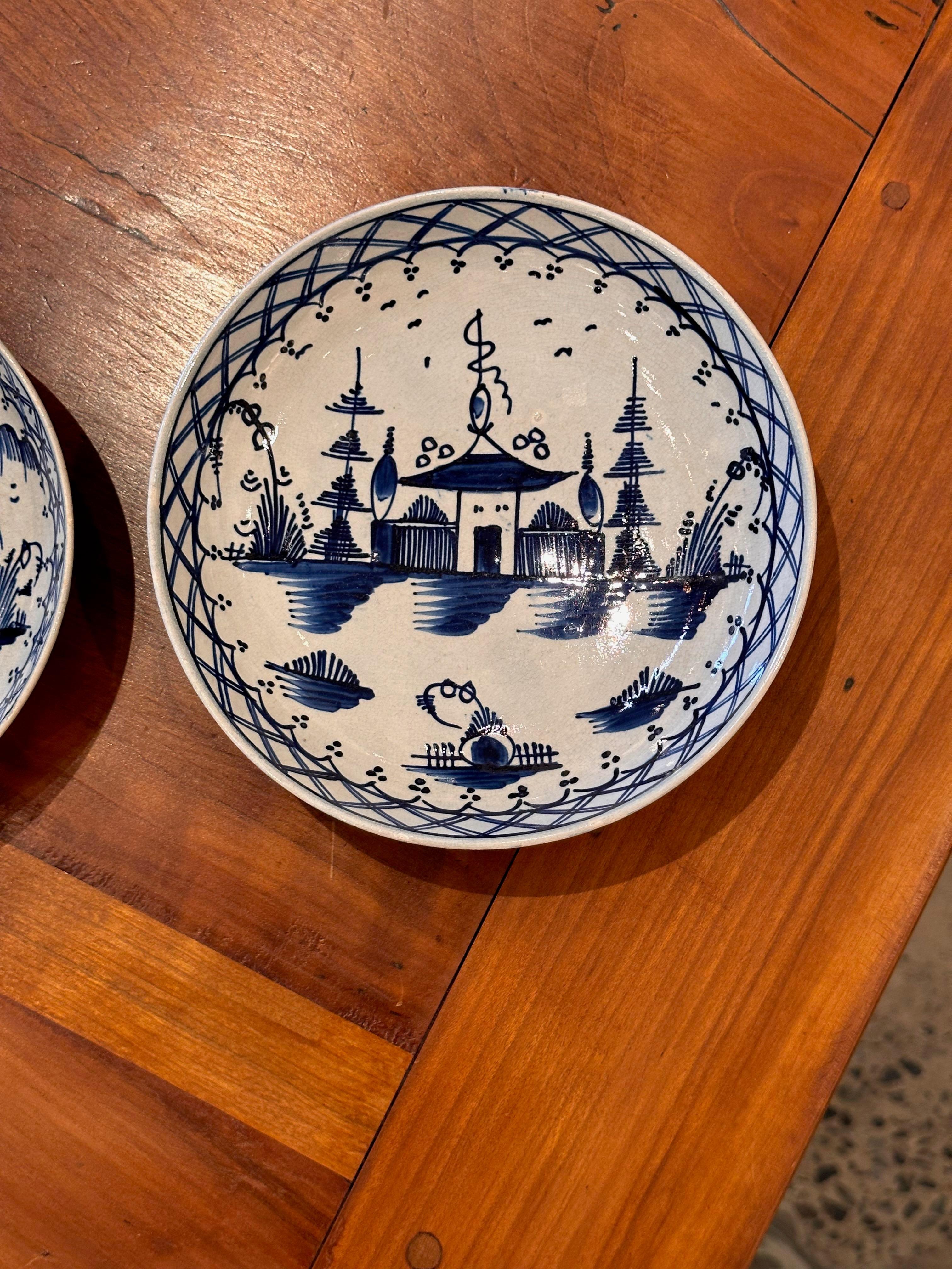 Unknown Pair of 19th Century Saucers For Sale