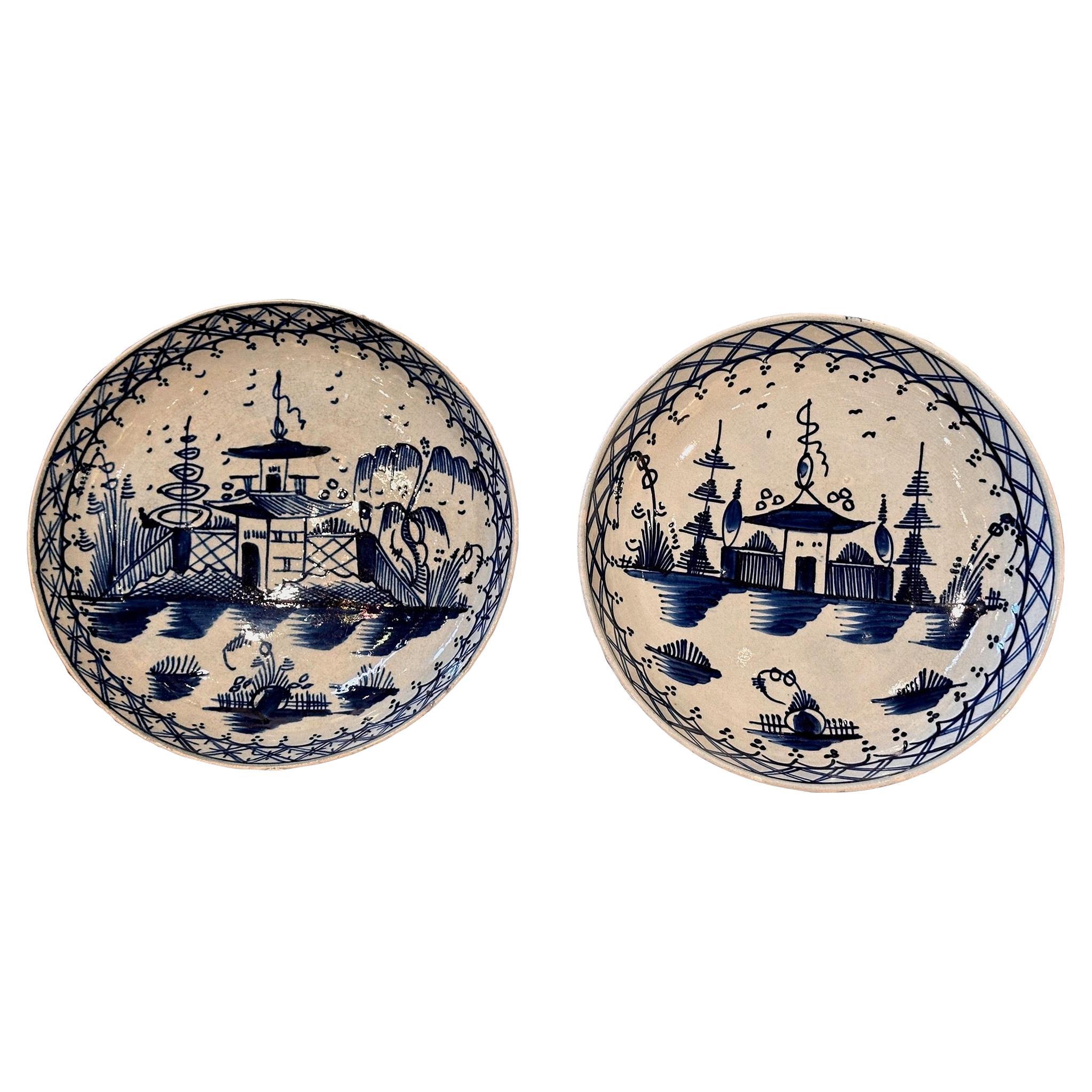 Pair of 19th Century Saucers