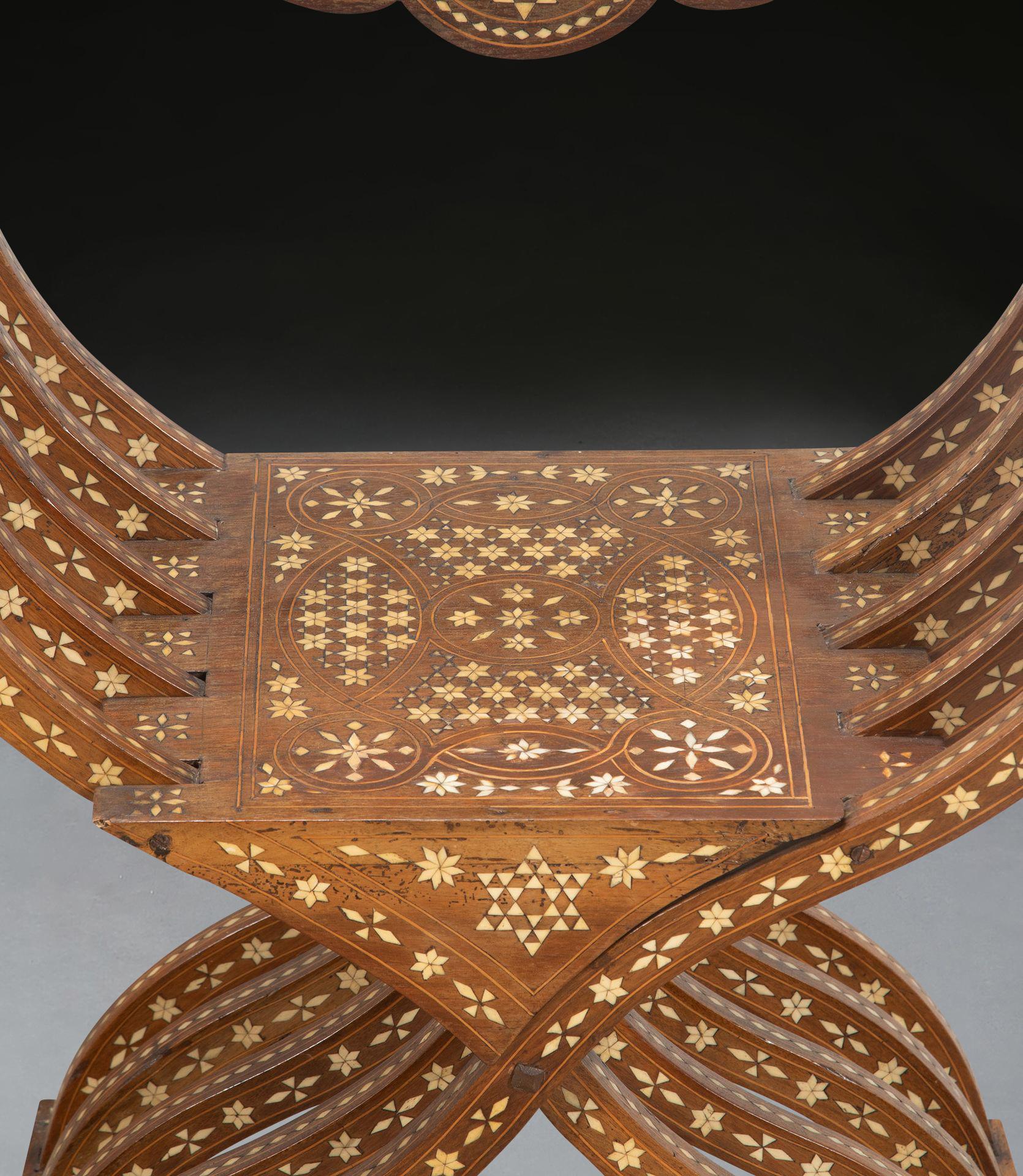 Pair of 19th Century Savonarola Chairs 3