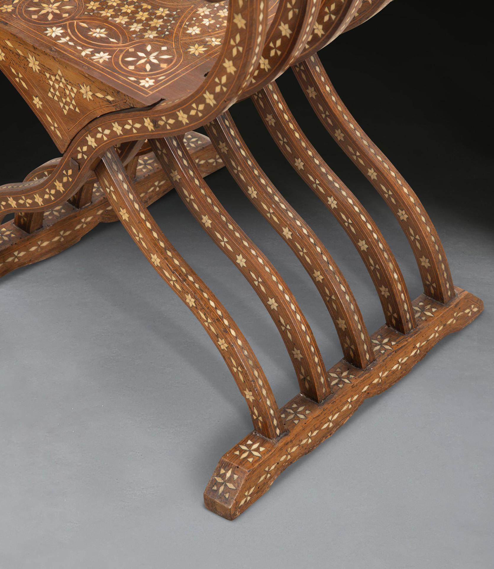 Pair of 19th Century Savonarola Chairs 7