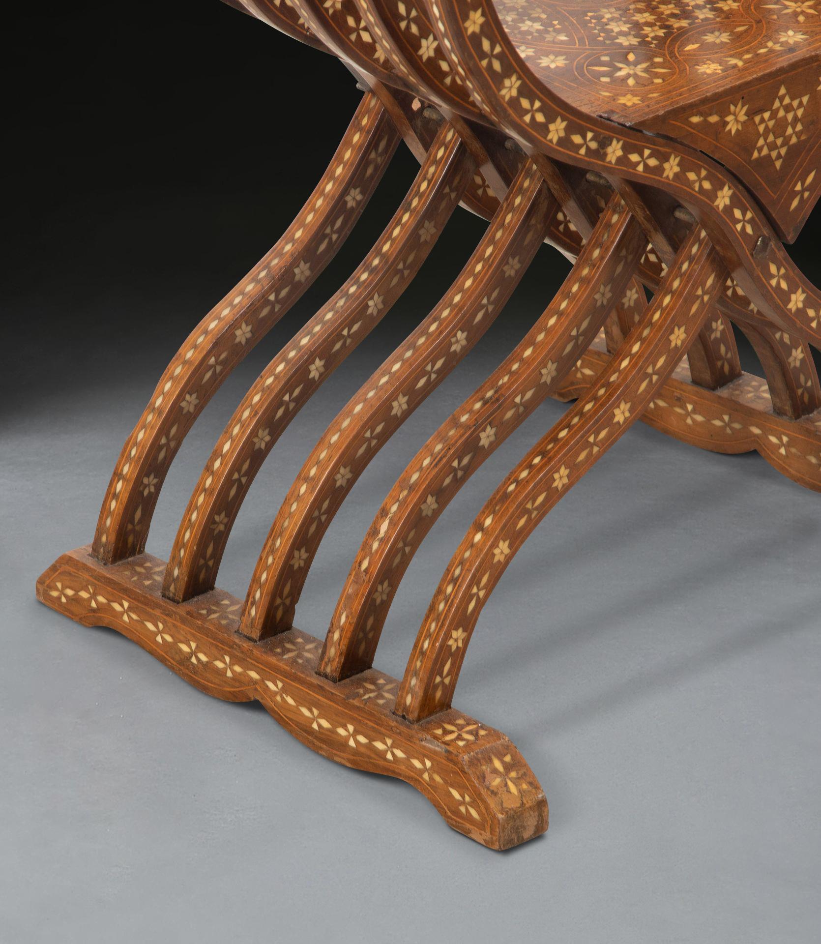 Pair of 19th Century Savonarola Chairs 8