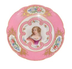 Pair of 19th Century Sevres Porcelain Portrait Compotes