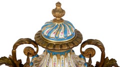 Pair of 19th Century Sèvres Style Lidded Vases