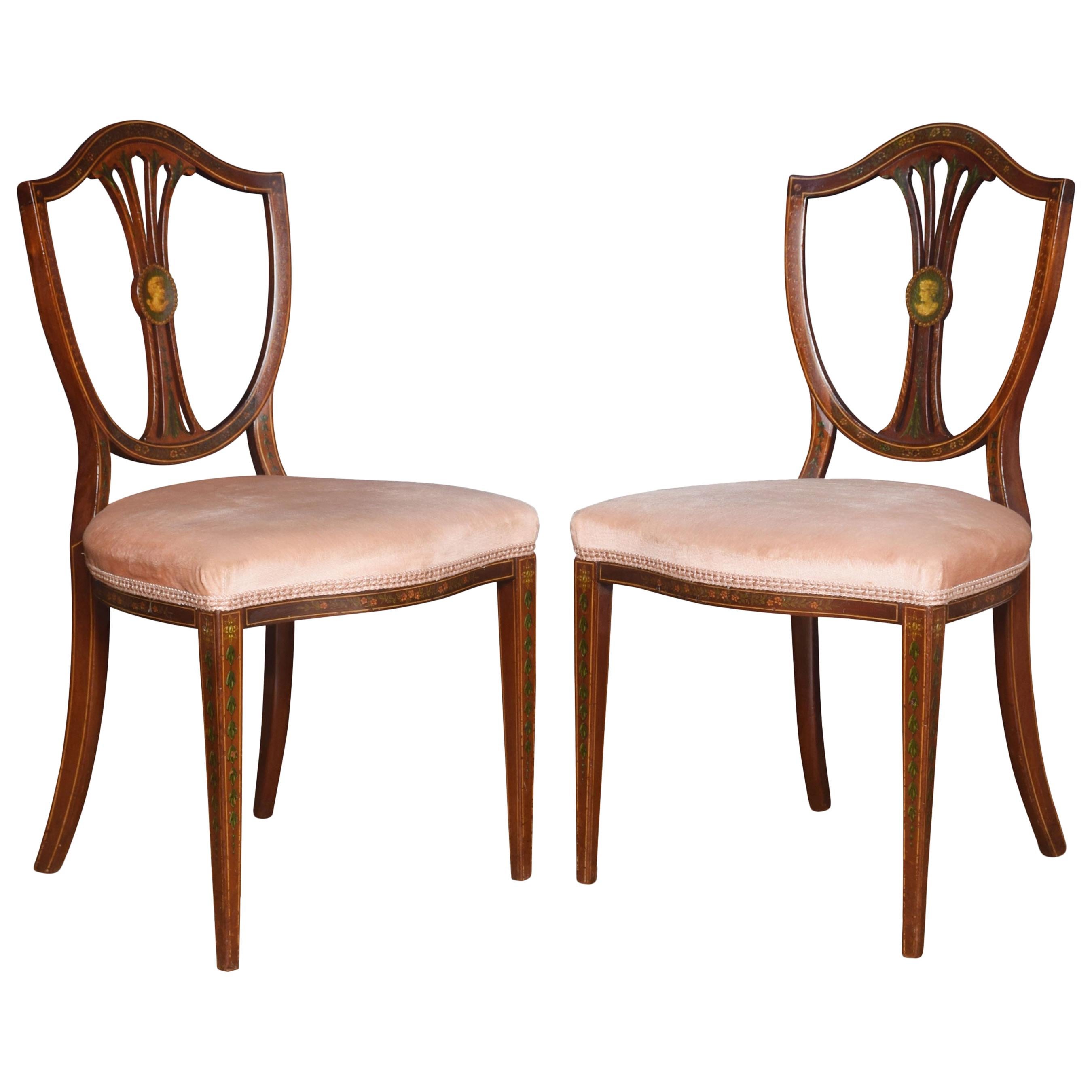 Pair of 19th Century Side Chairs by Edwards and Roberts