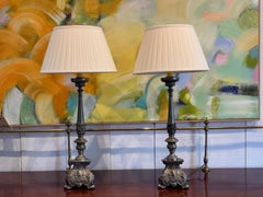 Pair of 19th Century Silver Alter Sticks