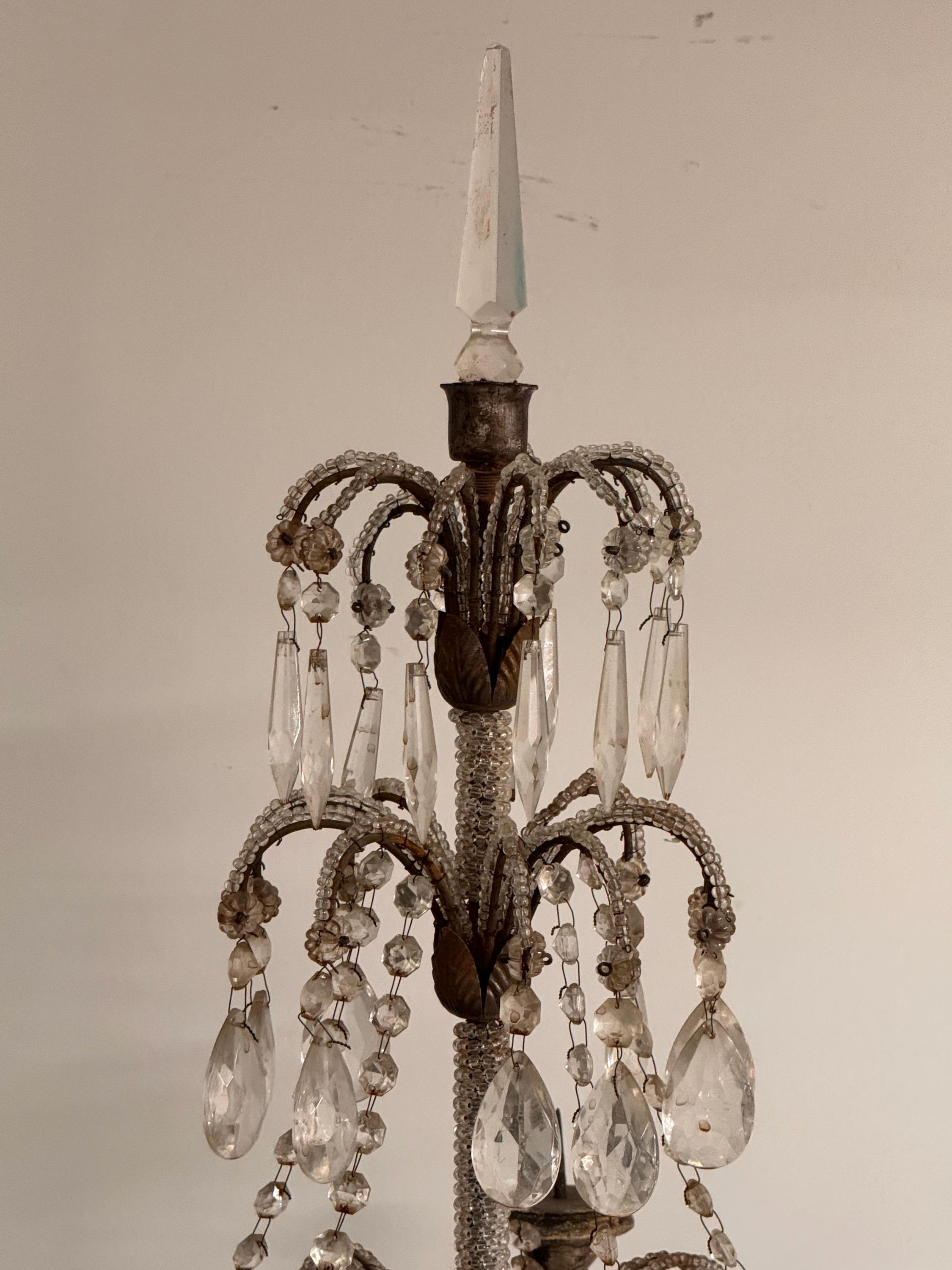Pair of 19th Century Silver Gilt Candelabras For Sale 2