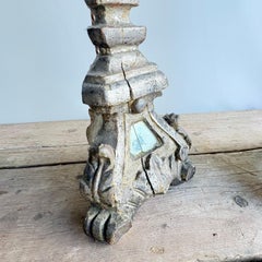 Pair of 19th Century Silver Gilt Candlesticks Converted into Lamps