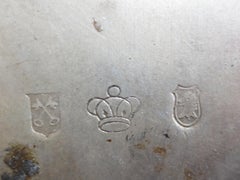Pair of 19th Century Silvered One-Arm Sconces with Lions Heads