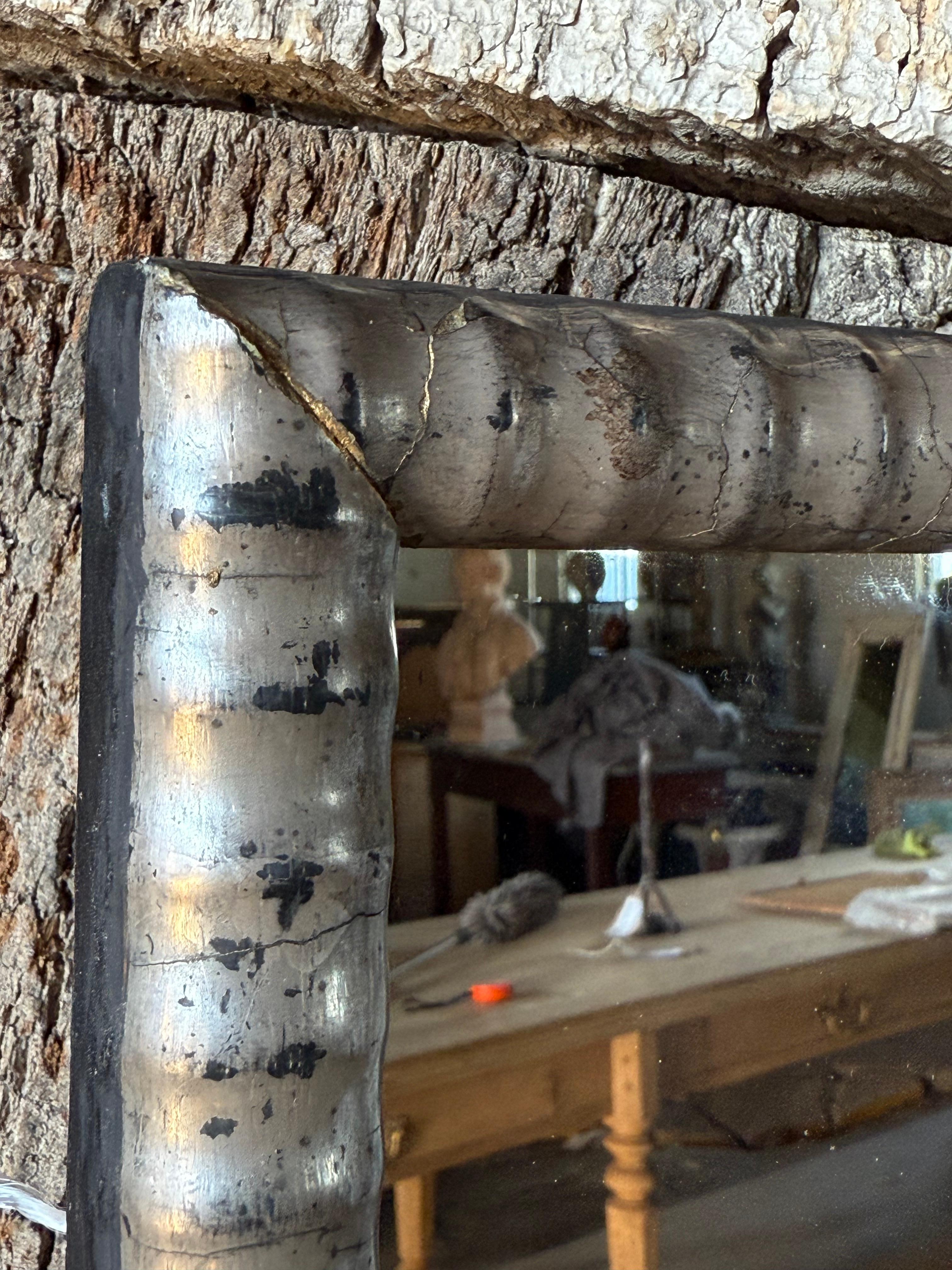 British Pair Of 19th Century Silvered Wall Mirrors For Sale