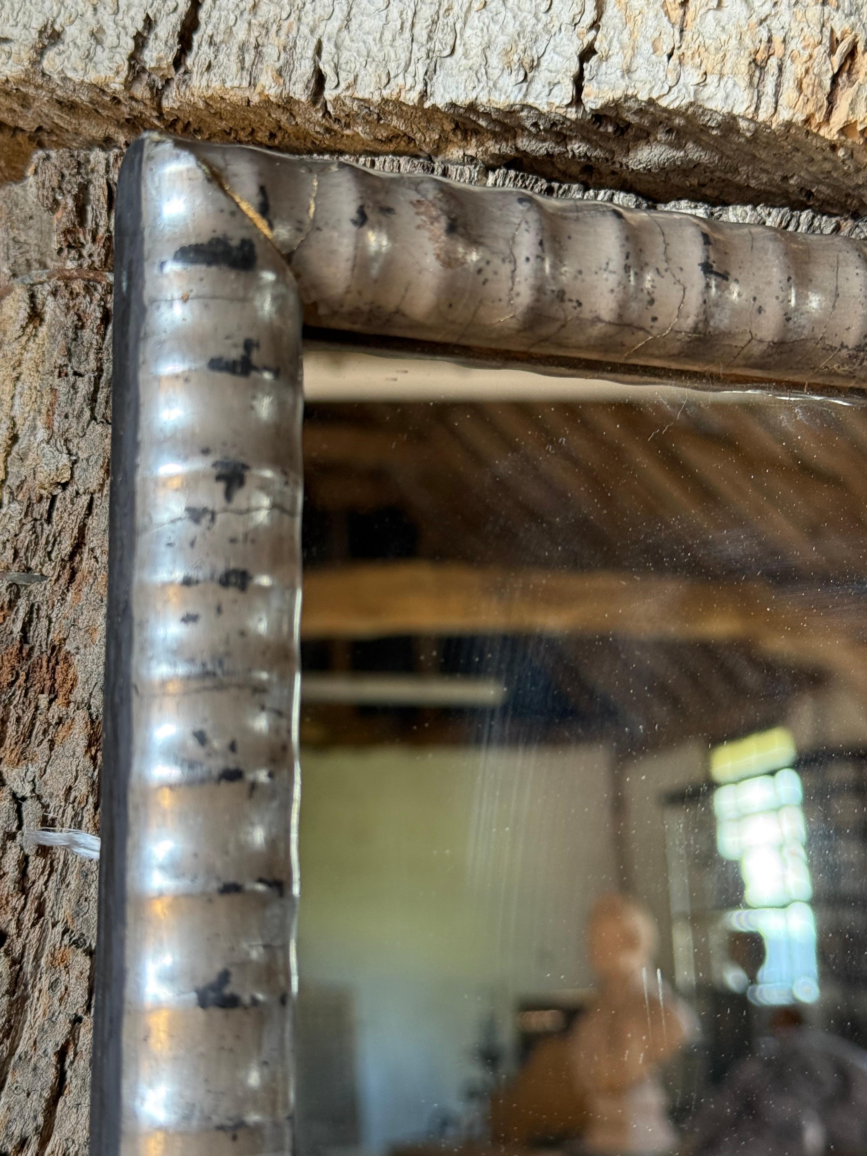 Pair Of 19th Century Silvered Wall Mirrors For Sale 1