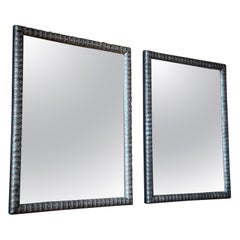 Pair Of 19th Century Silvered Wall Mirrors