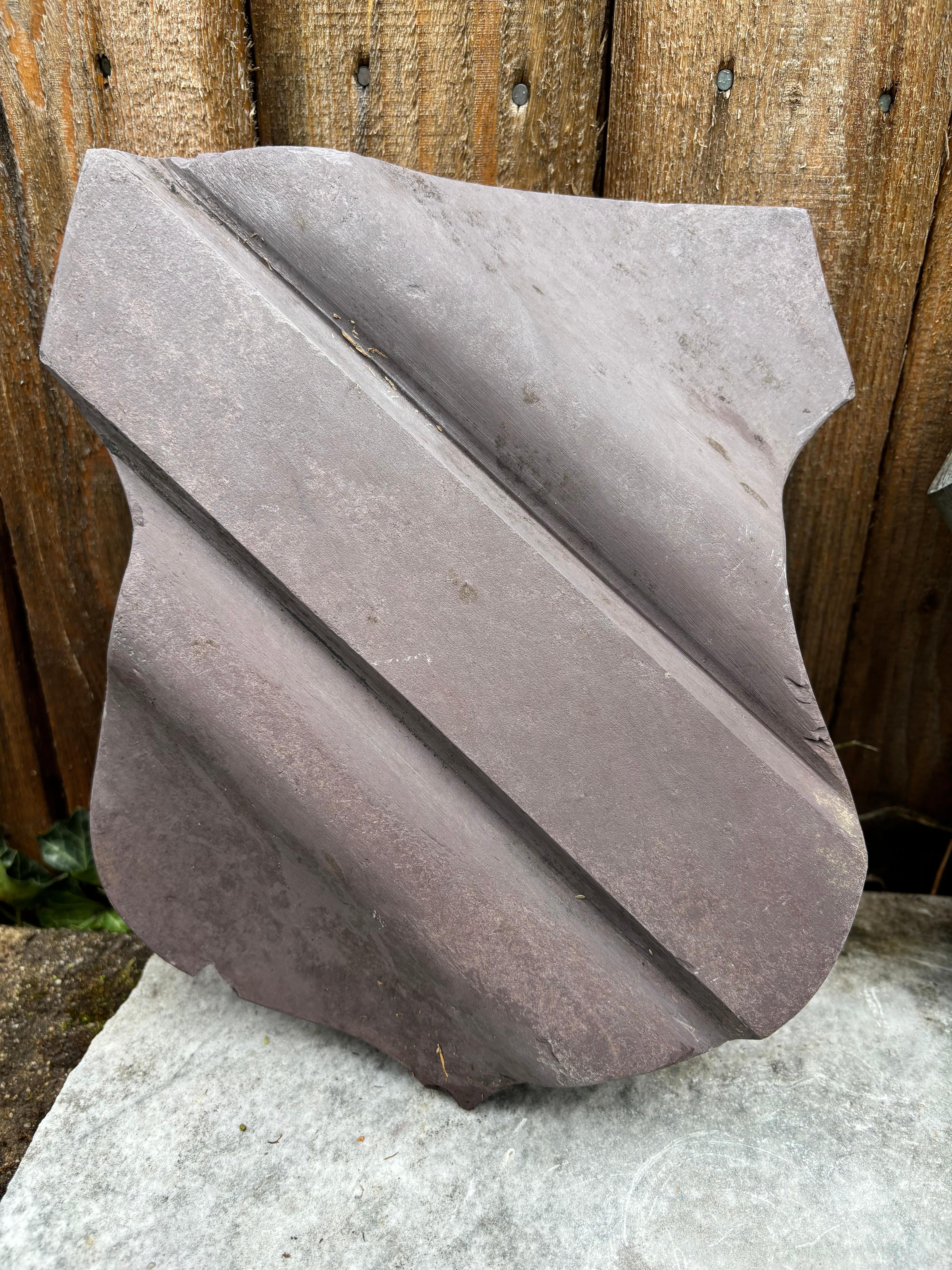 American Pair of 19th Century Slate Armorial Shields, Architectural Elements For Sale