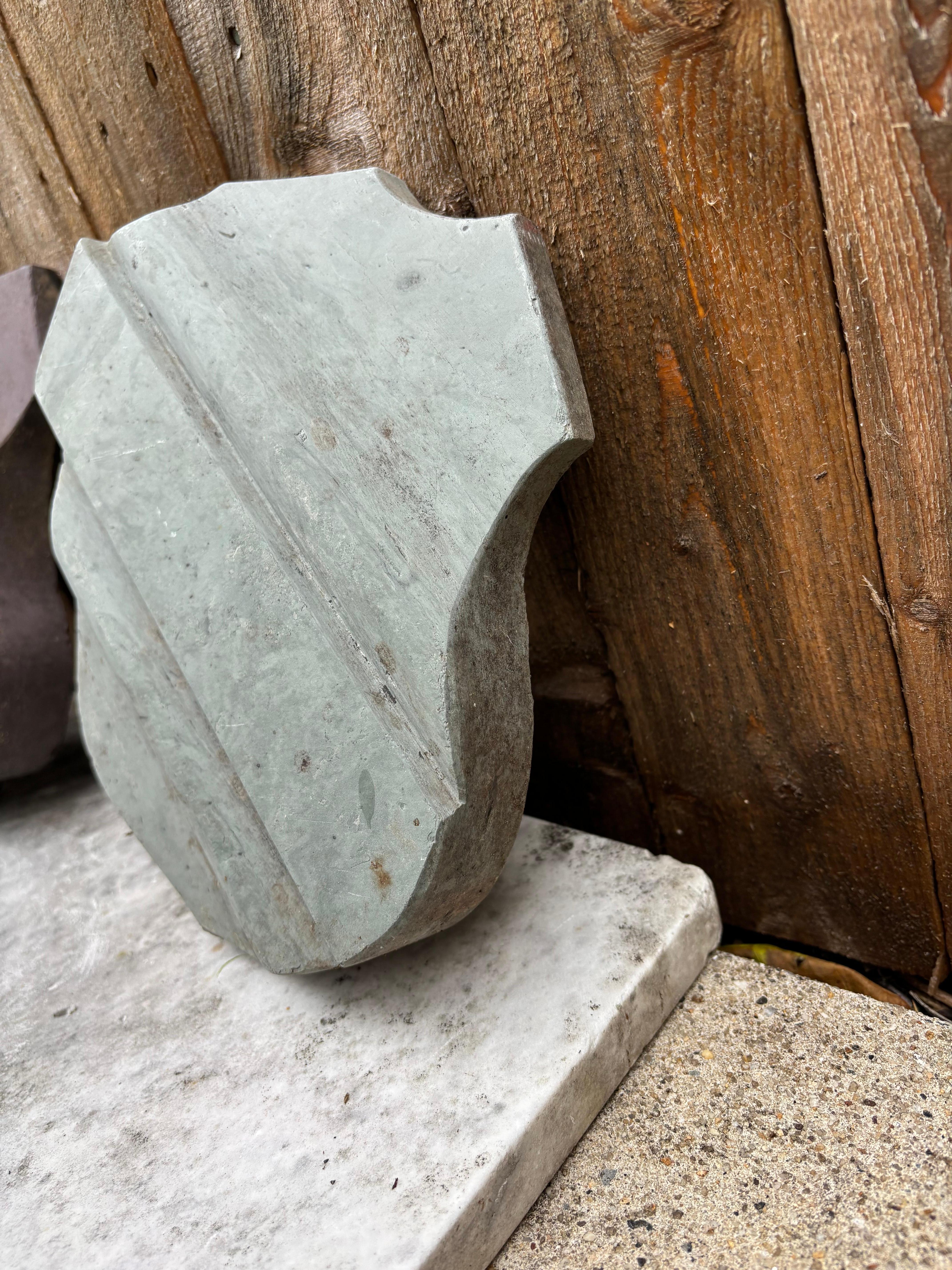 Pair of 19th Century Slate Armorial Shields, Architectural Elements For Sale 1