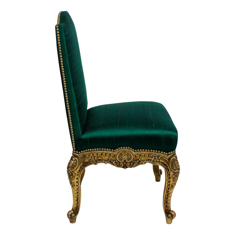 Pair of 19th Century Spanish Giltwood Chairs For Sale at 1stDibs