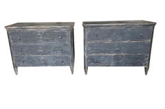 Pair of 19th Century Spanish Painted Commodes
