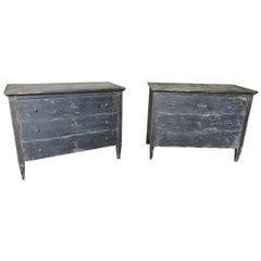 Pair of 19th Century Spanish Painted Commodes