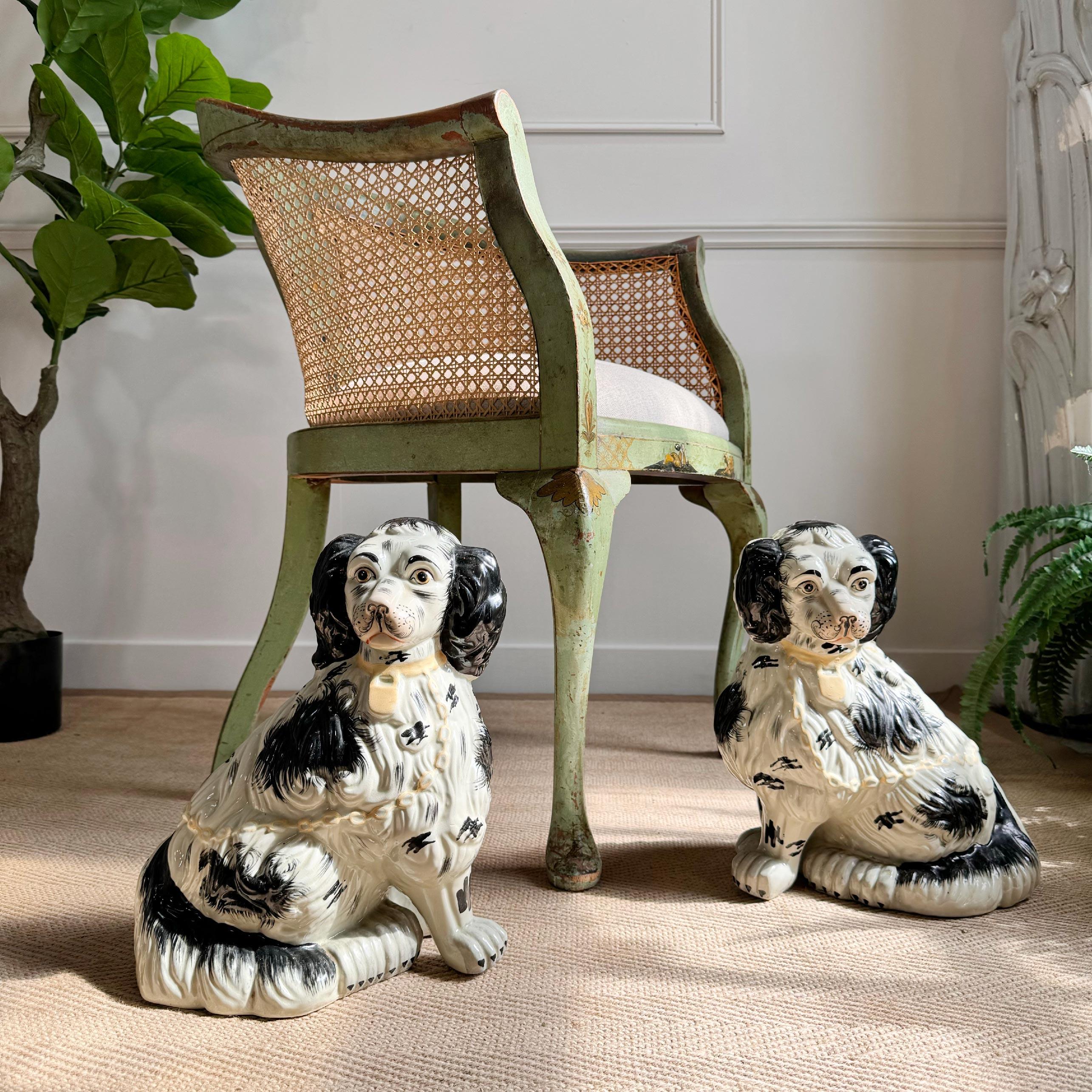Mid-19th Century  Pair of 19th Century Staffordshire Dogs