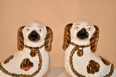 Coppia di Staffordshire Spaniel del XIX secolo