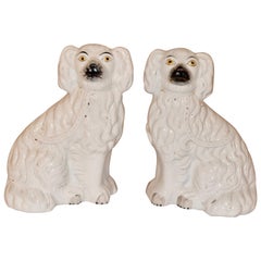 Antique Pair of 19th Century Staffordshire Spaniels