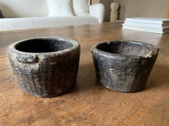 Pair of 19th Century Stone Mortars