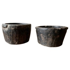 Pair of 19th Century Stone Mortars