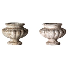 Pair of 19th Century Stone Planters