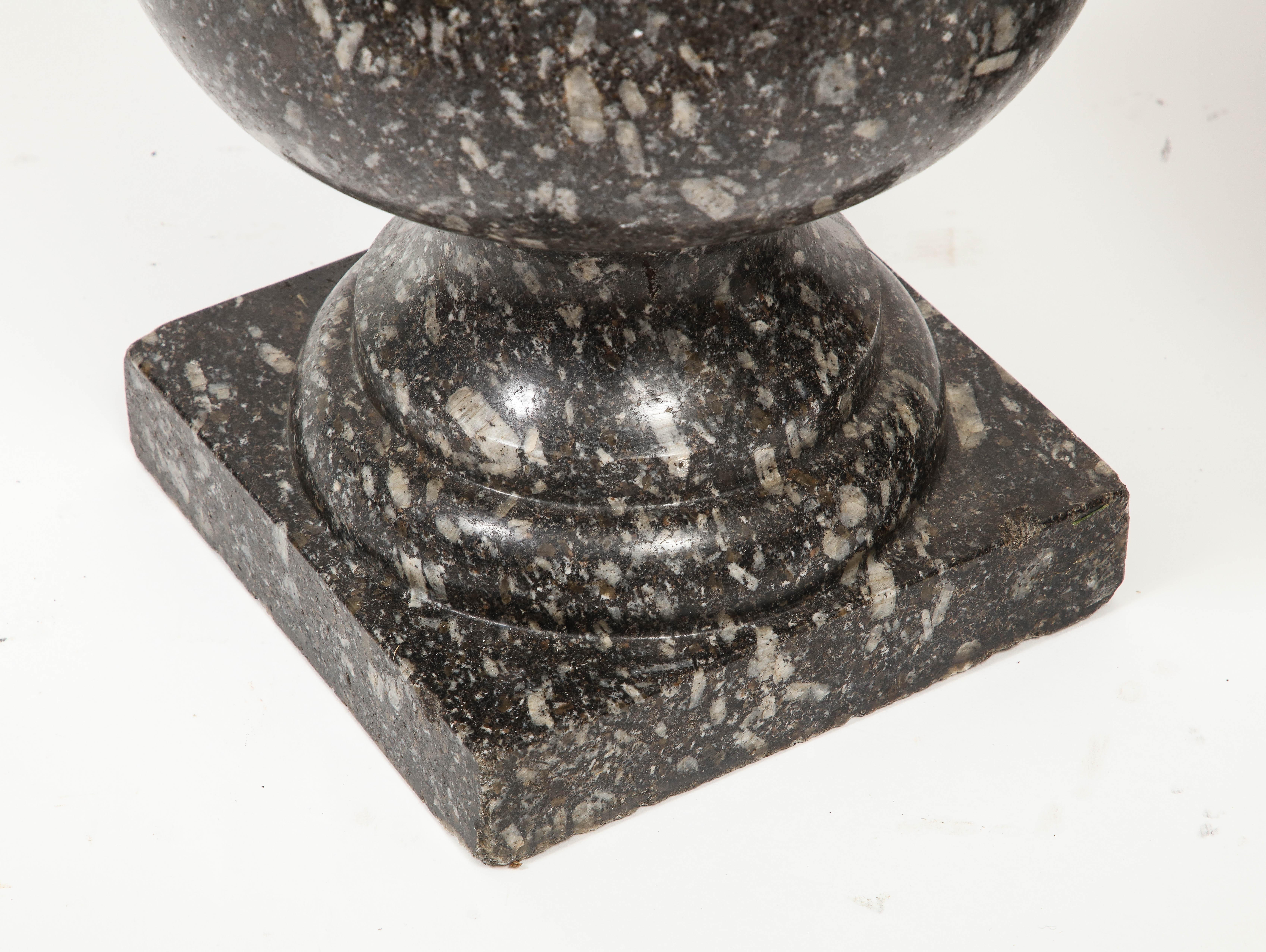 Pair of 19th Century Stone Urns 5