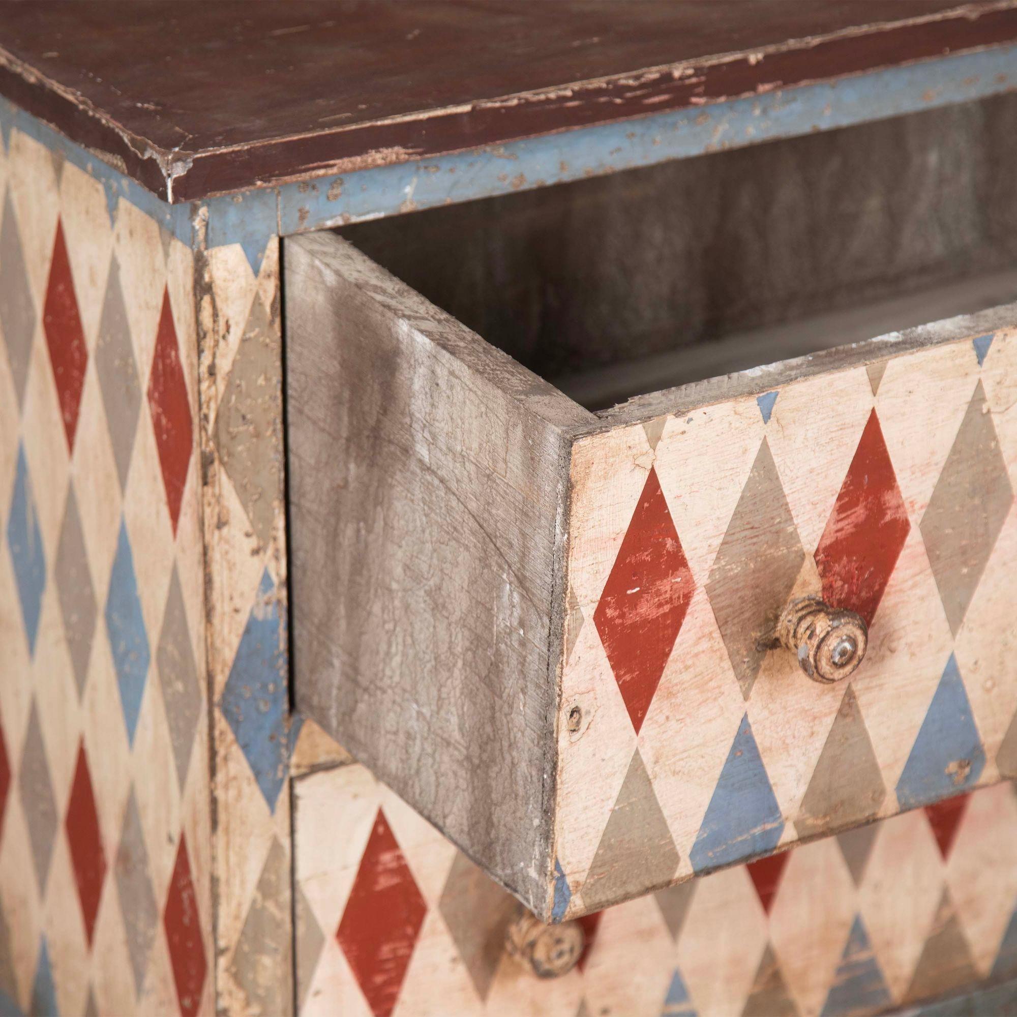 Pair of 19th Century Style Harlequin Commodes 6