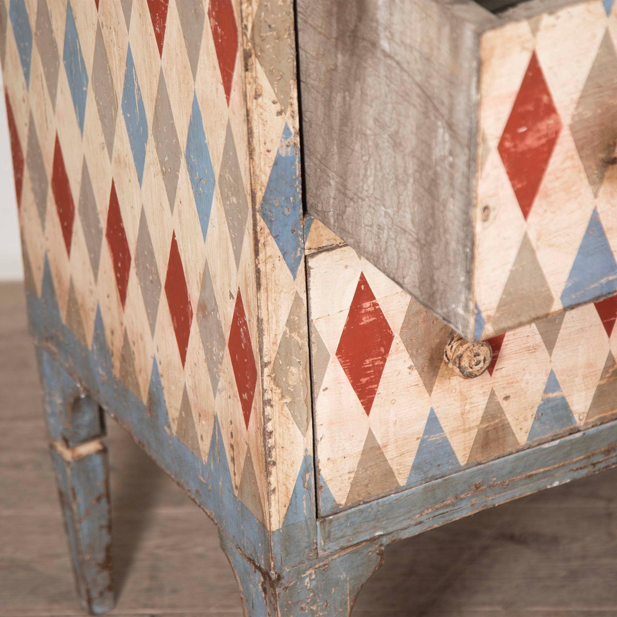 Pair of 19th Century Style Harlequin Commodes 8