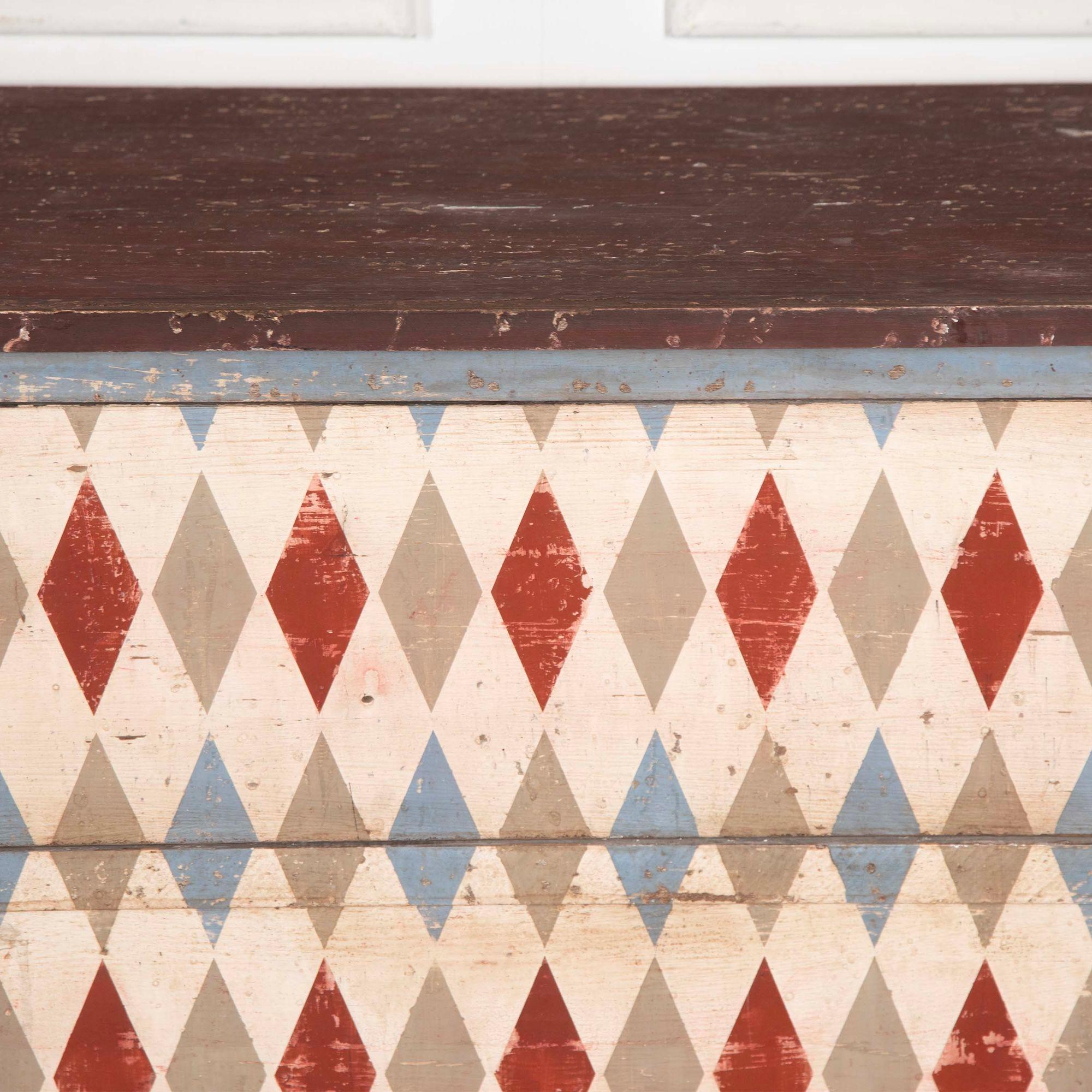 Wood Pair of 19th Century Style Harlequin Commodes