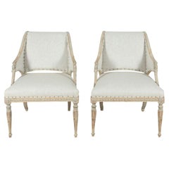 Antique Pair of 19th Century Swedish Chairs in the Style of Ephriam Stahl