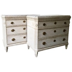 Pair of 19th Century, Swedish Chest of Drawers