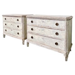 Antique Pair of 19th century Swedish Chest Of Drawers