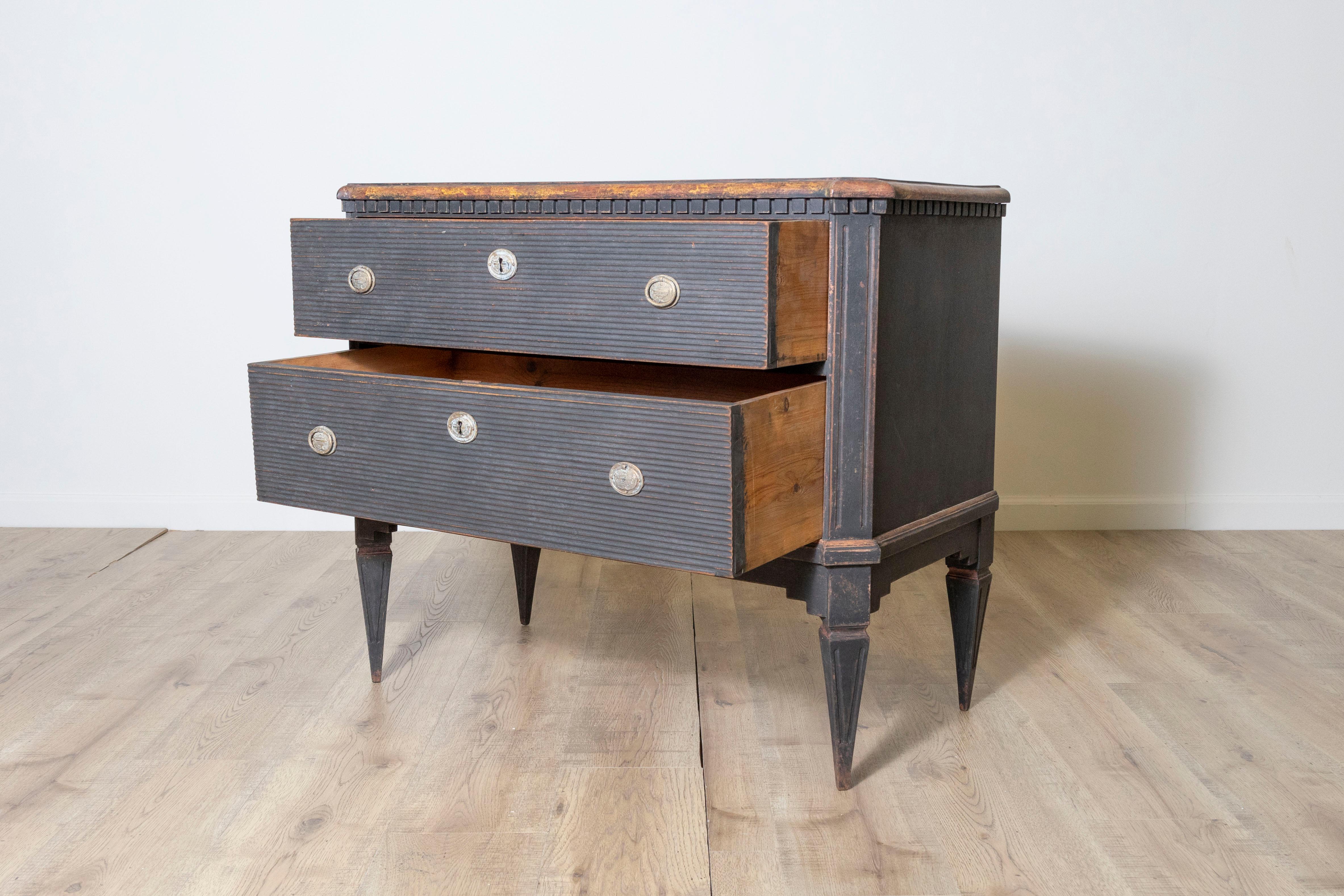 Pair of 19th Century Swedish Chests of Drawers 2