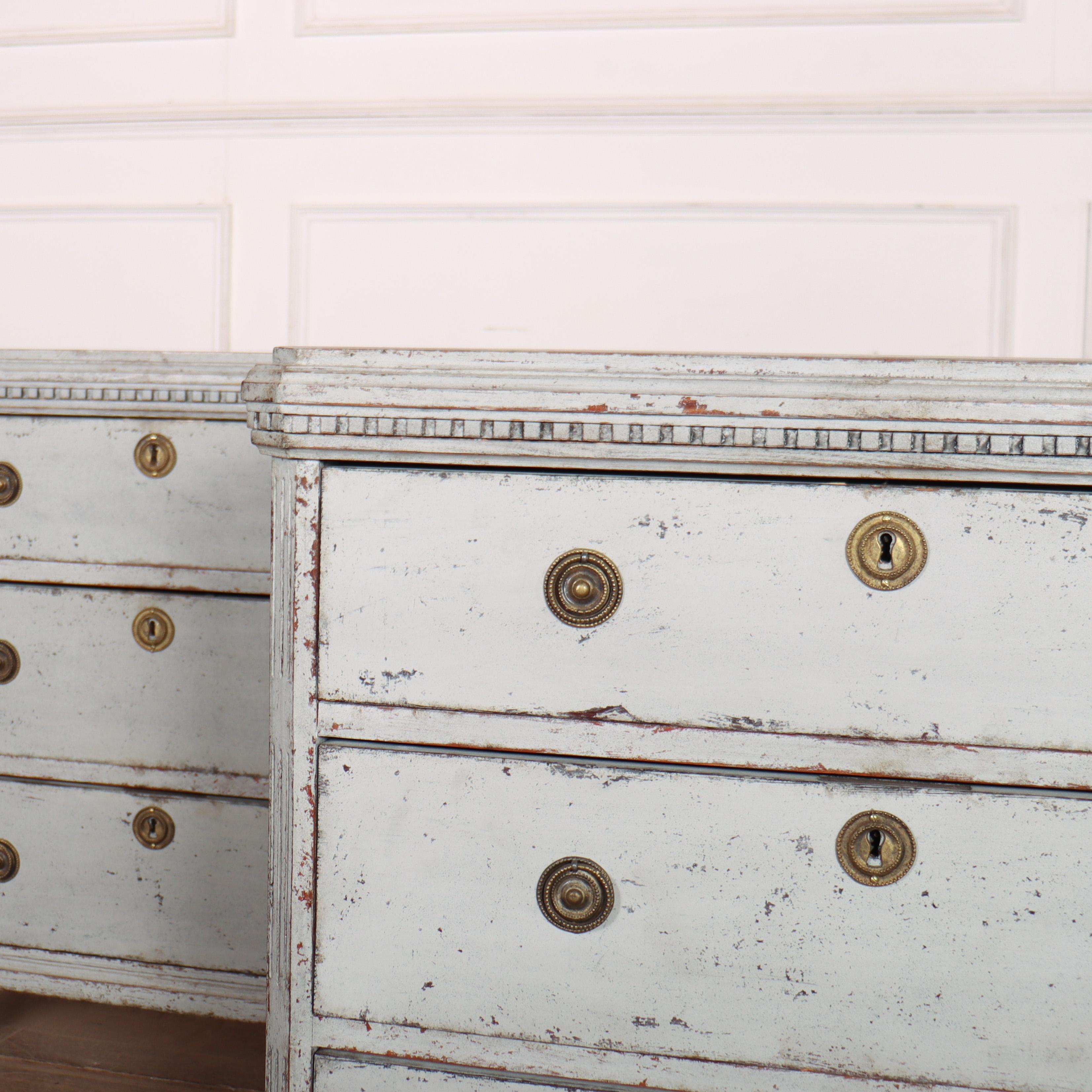 Pair of 19th Century Swedish Commodes In Good Condition For Sale In Leamington Spa, Warwickshire