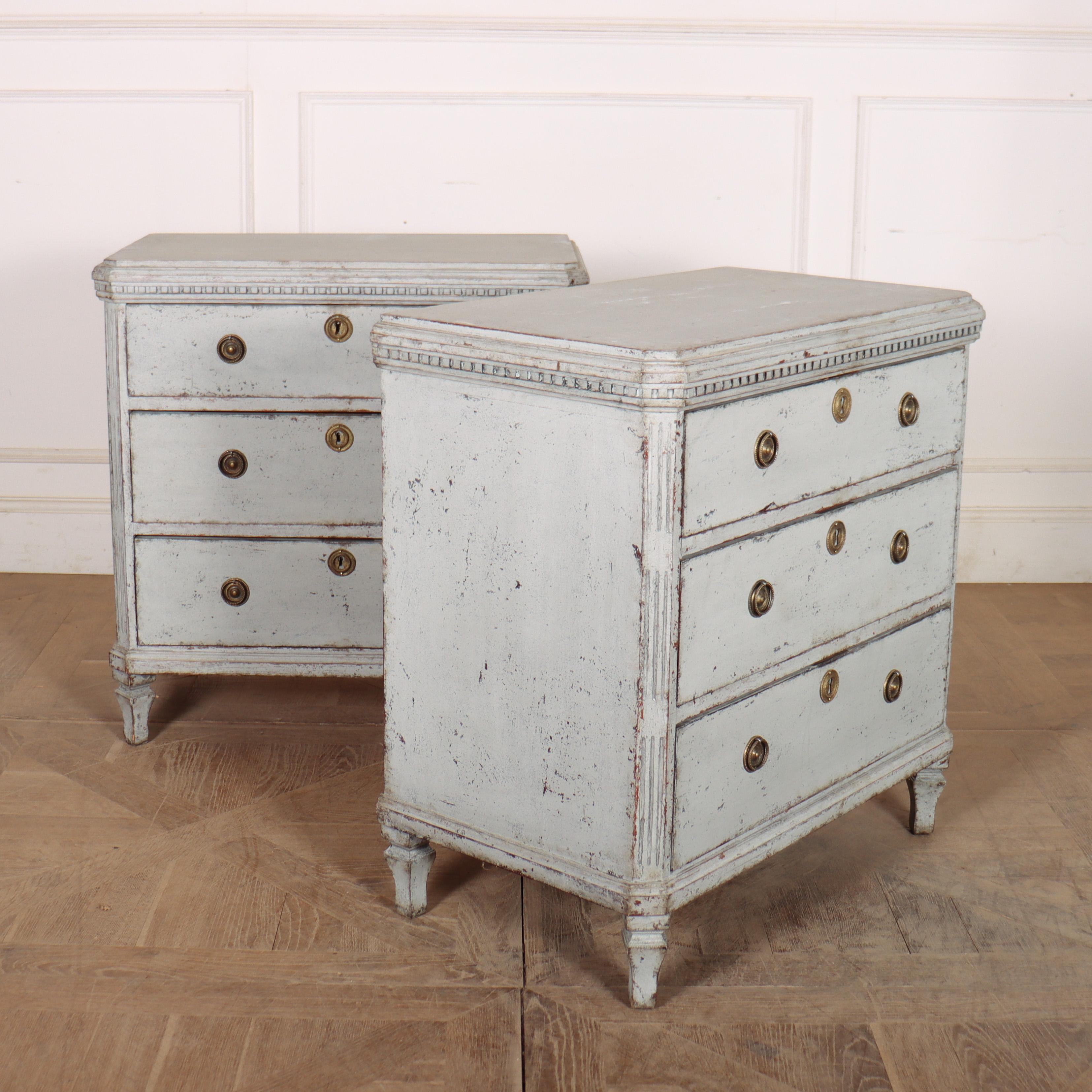 Pair of 19th Century Swedish Commodes For Sale 2