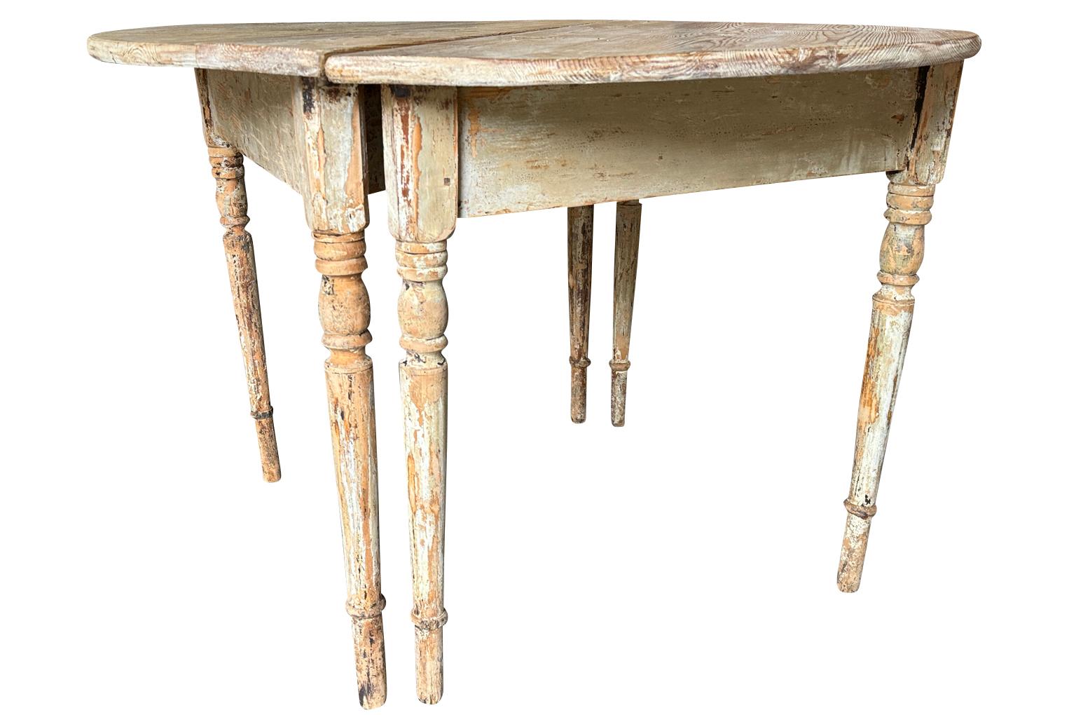 Pair Of 19th Century Swedish Demi Lune Console Tables For Sale 7