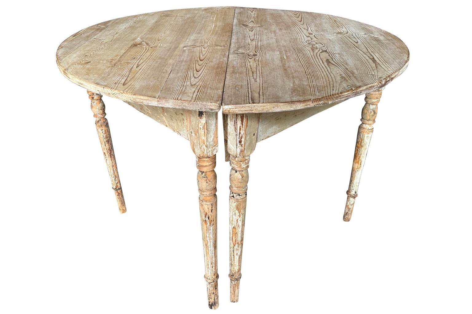 Pair Of 19th Century Swedish Demi Lune Console Tables For Sale 5