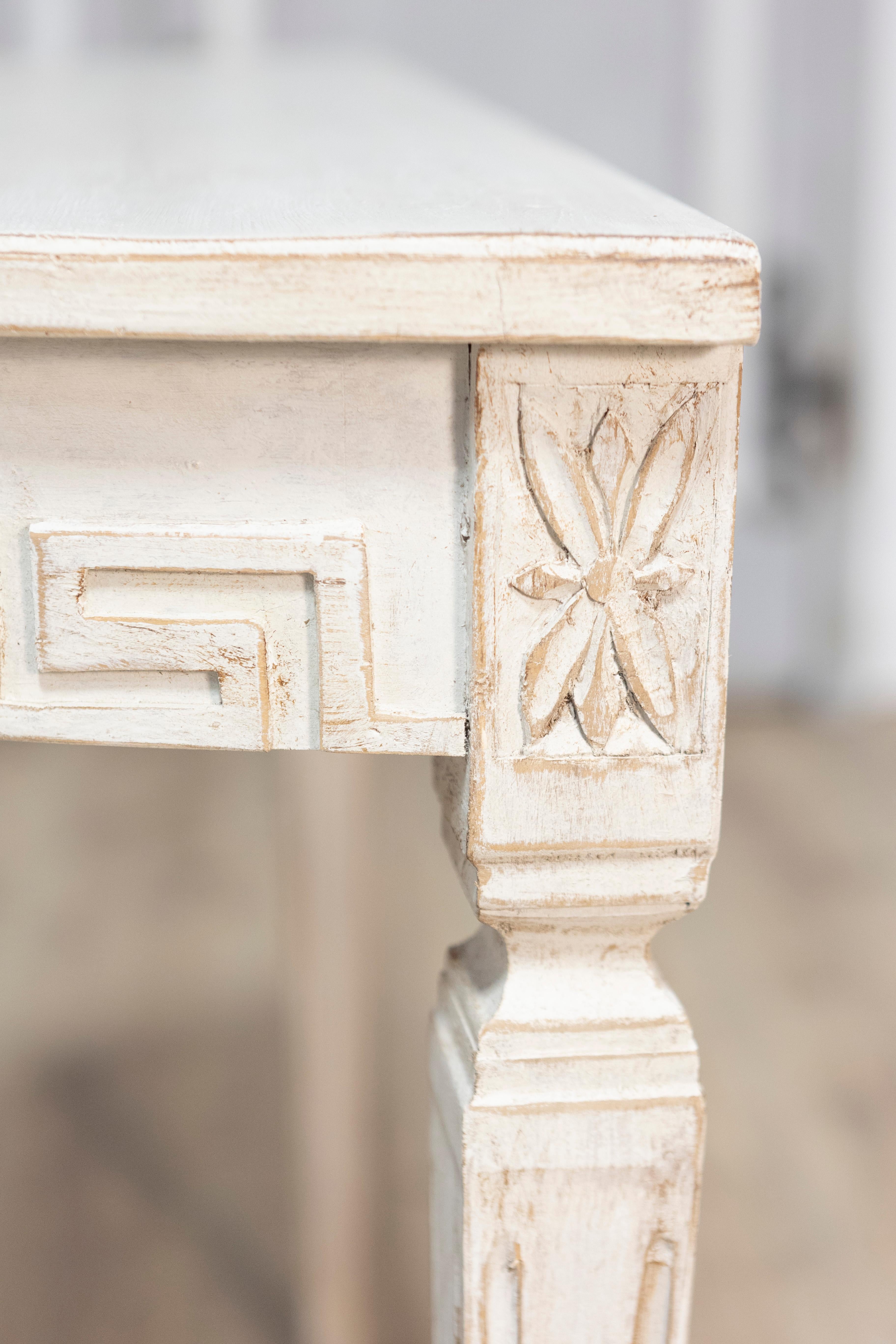 Pair of 19th Century Swedish Demi Lune Consoles 6