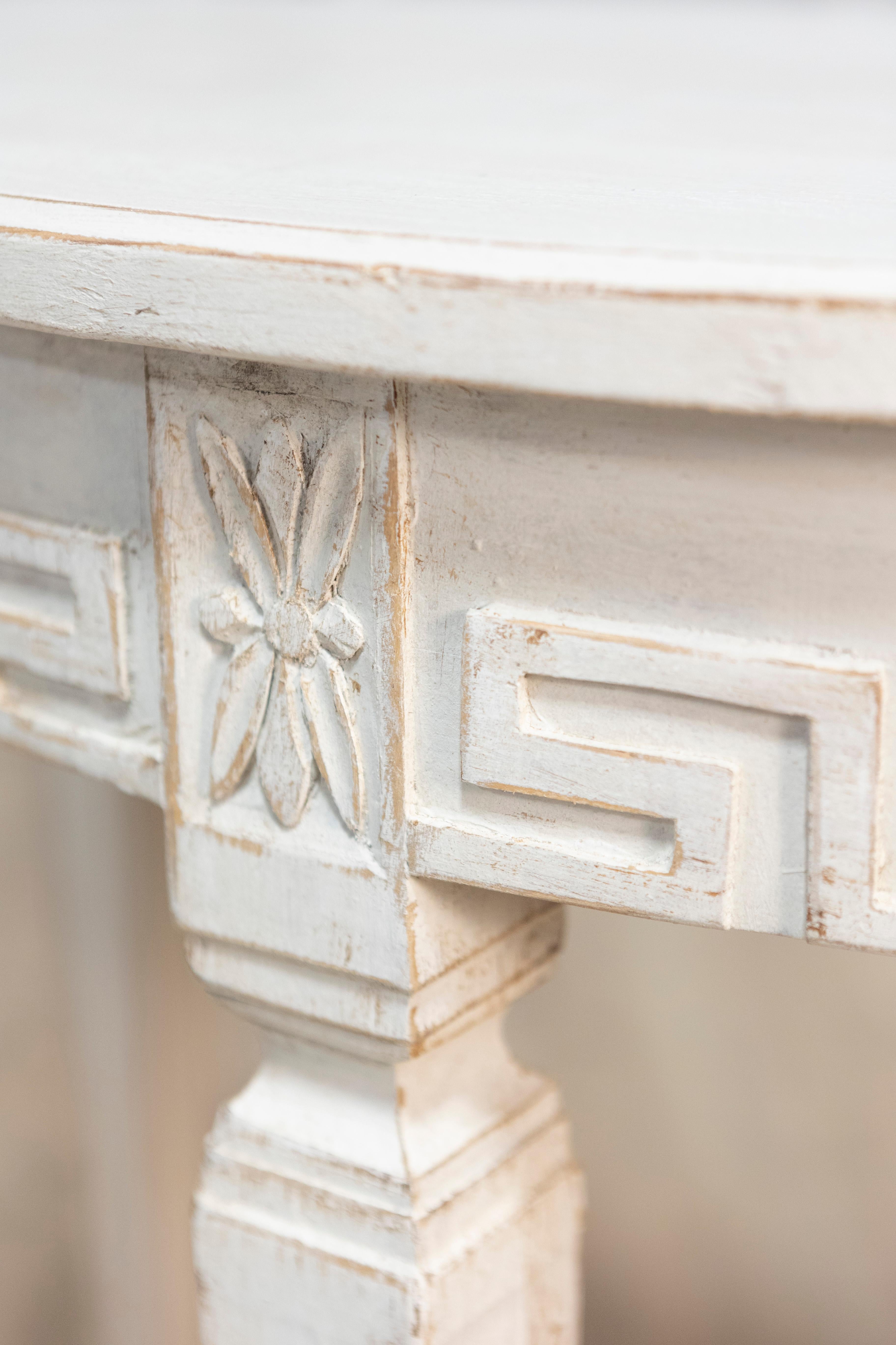 Pair of 19th Century Swedish Demi Lune Consoles 7