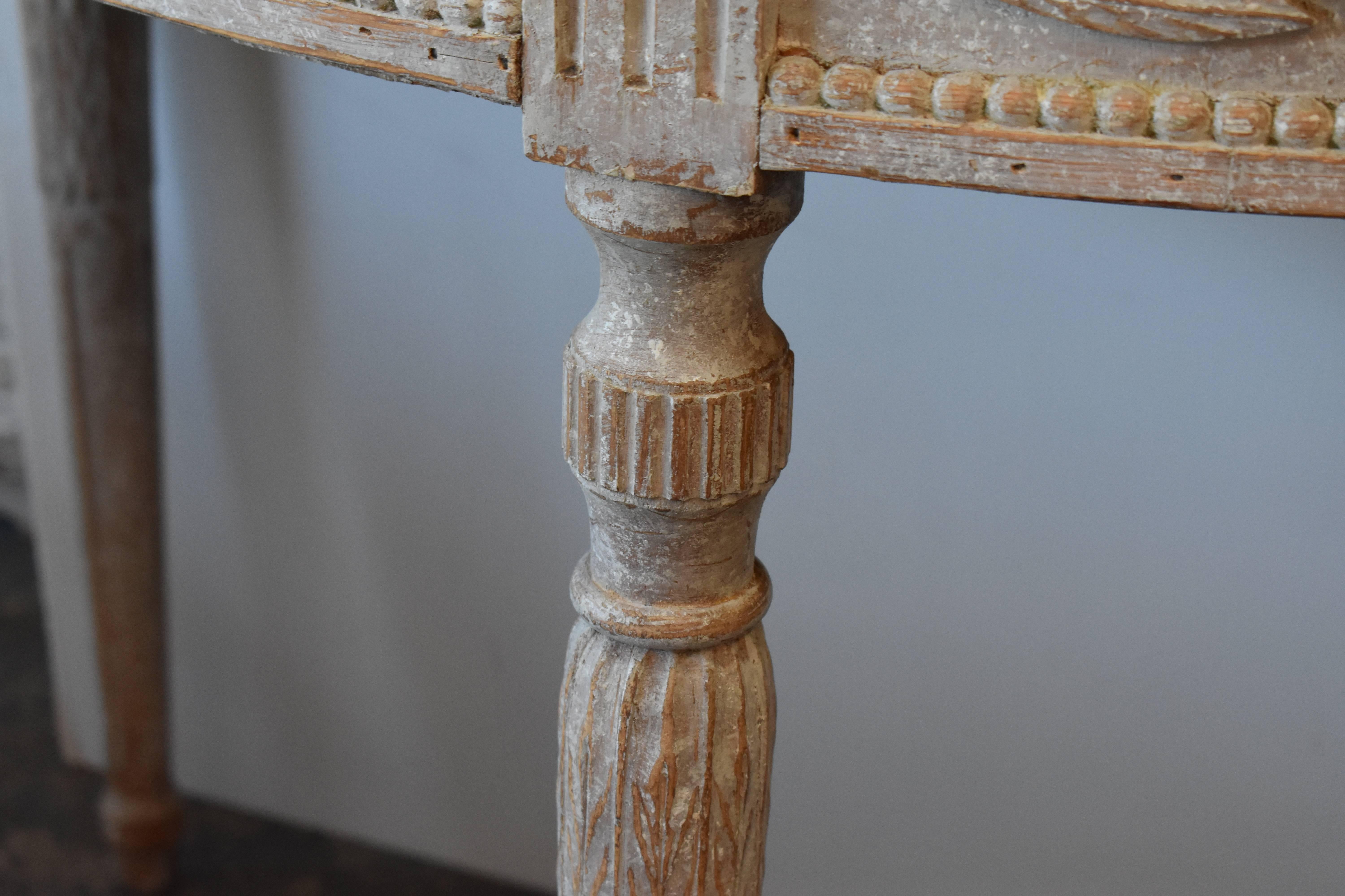Pair of 19th Century Swedish Demilune Tables 6