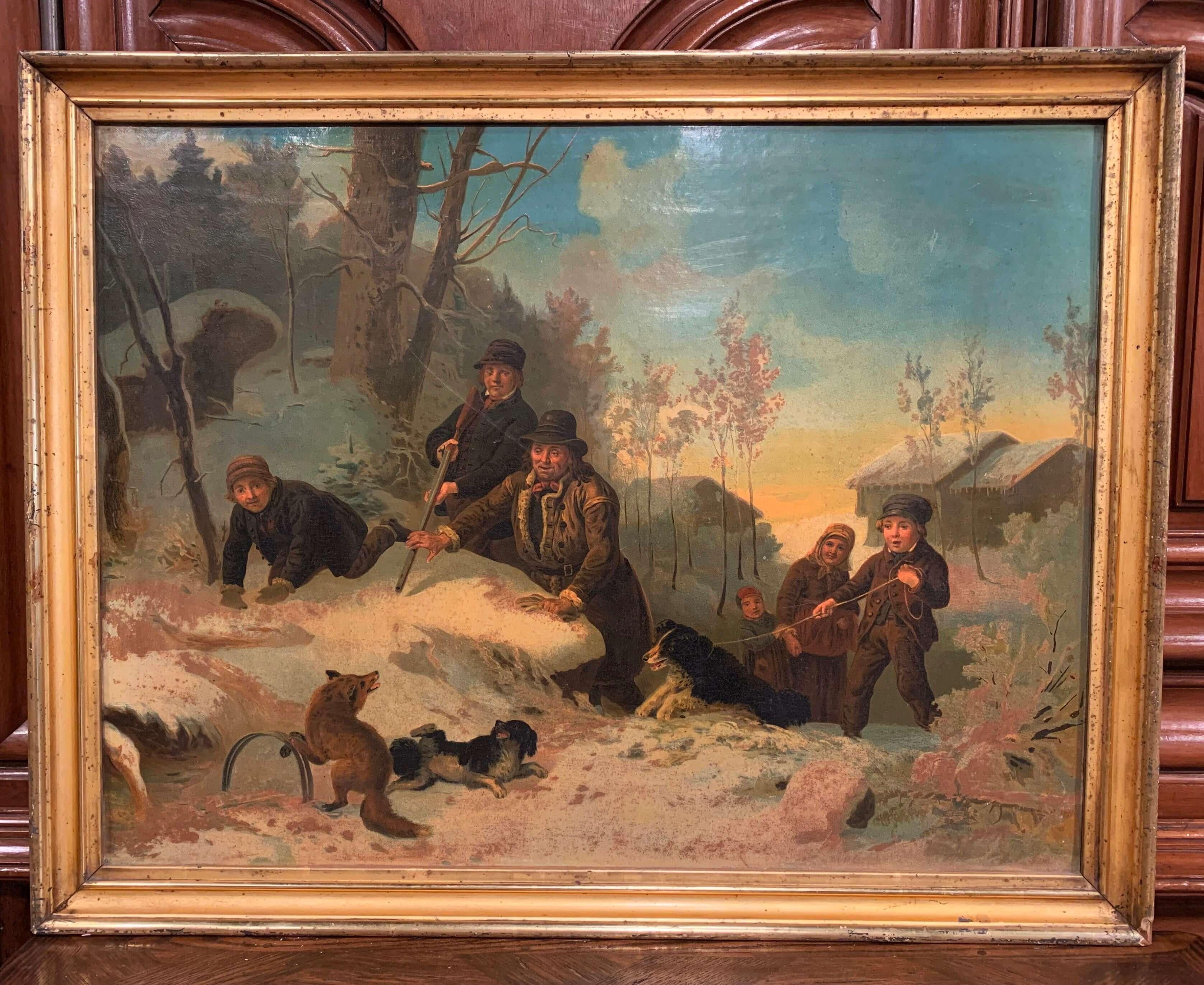 Pair of 19th Century Swedish Framed Pastoral Paintings Signed B. Nordenberg In Excellent Condition In Dallas, TX