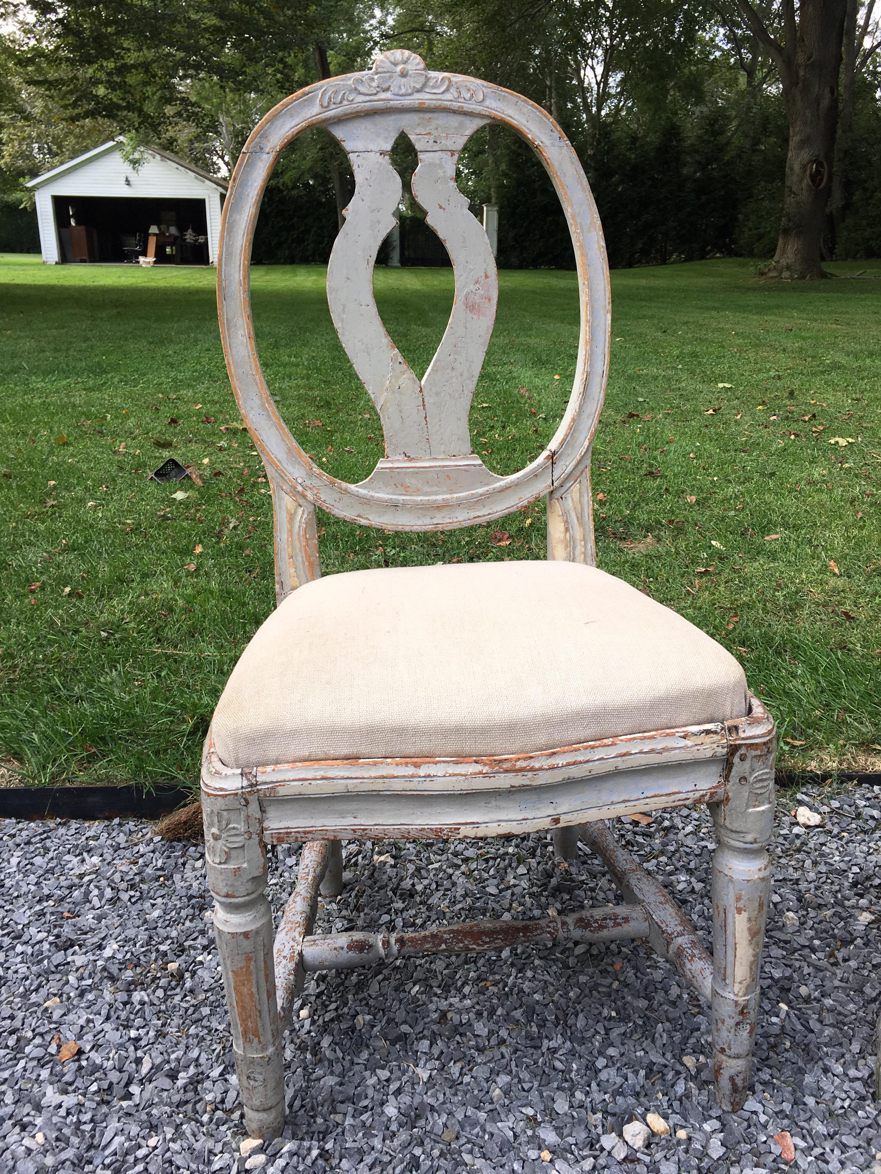 Scandinavian Pair of 19th Century Swedish Gustavian Chairs