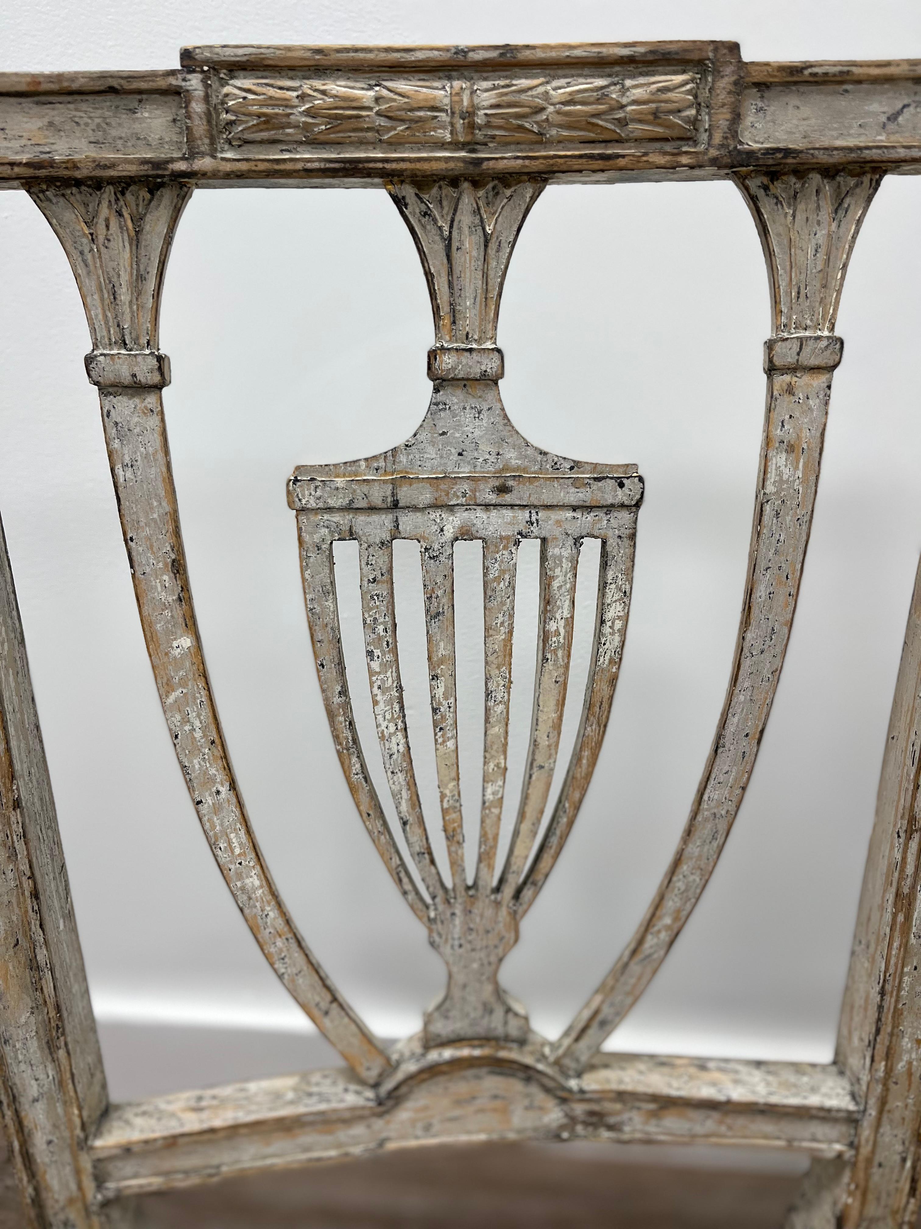 Pair of 19th Century Swedish Gustavian Chairs For Sale 3