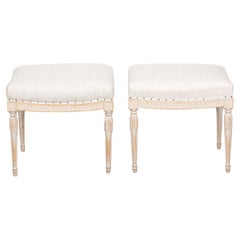 Pair of 19th Century Swedish Gustavian Footstools