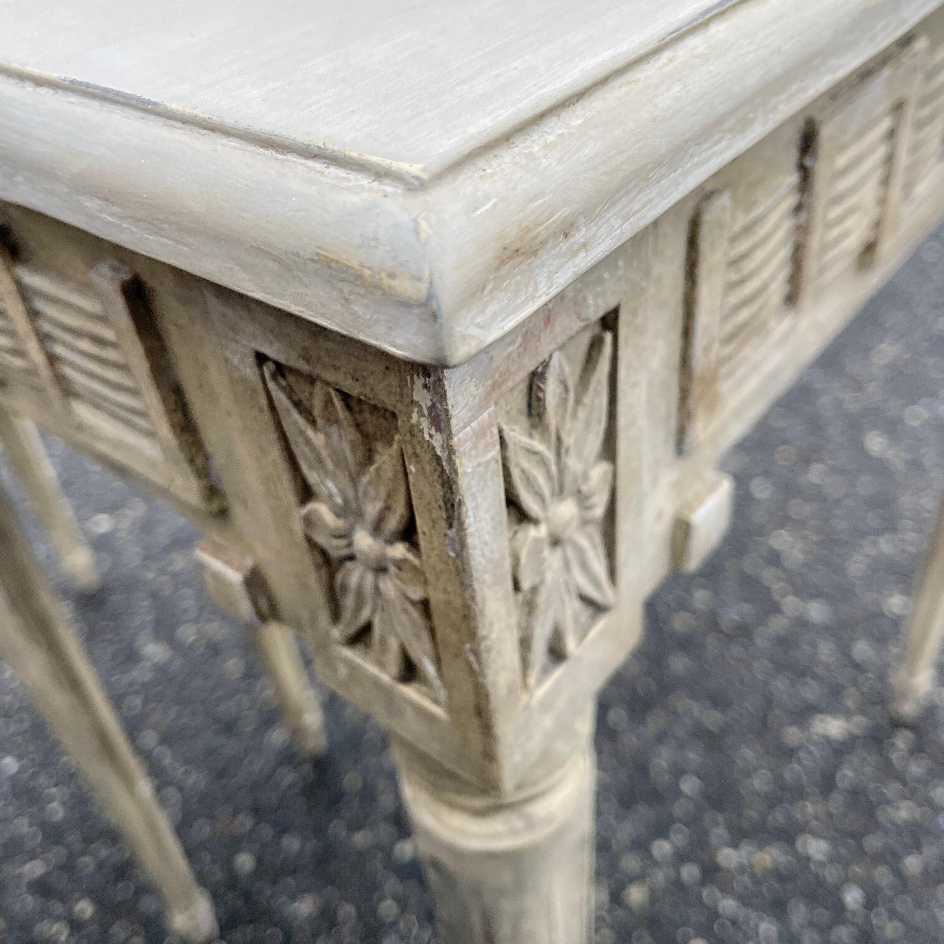 Pair of 19th Century Swedish Gustavian Painted Console Tables 6