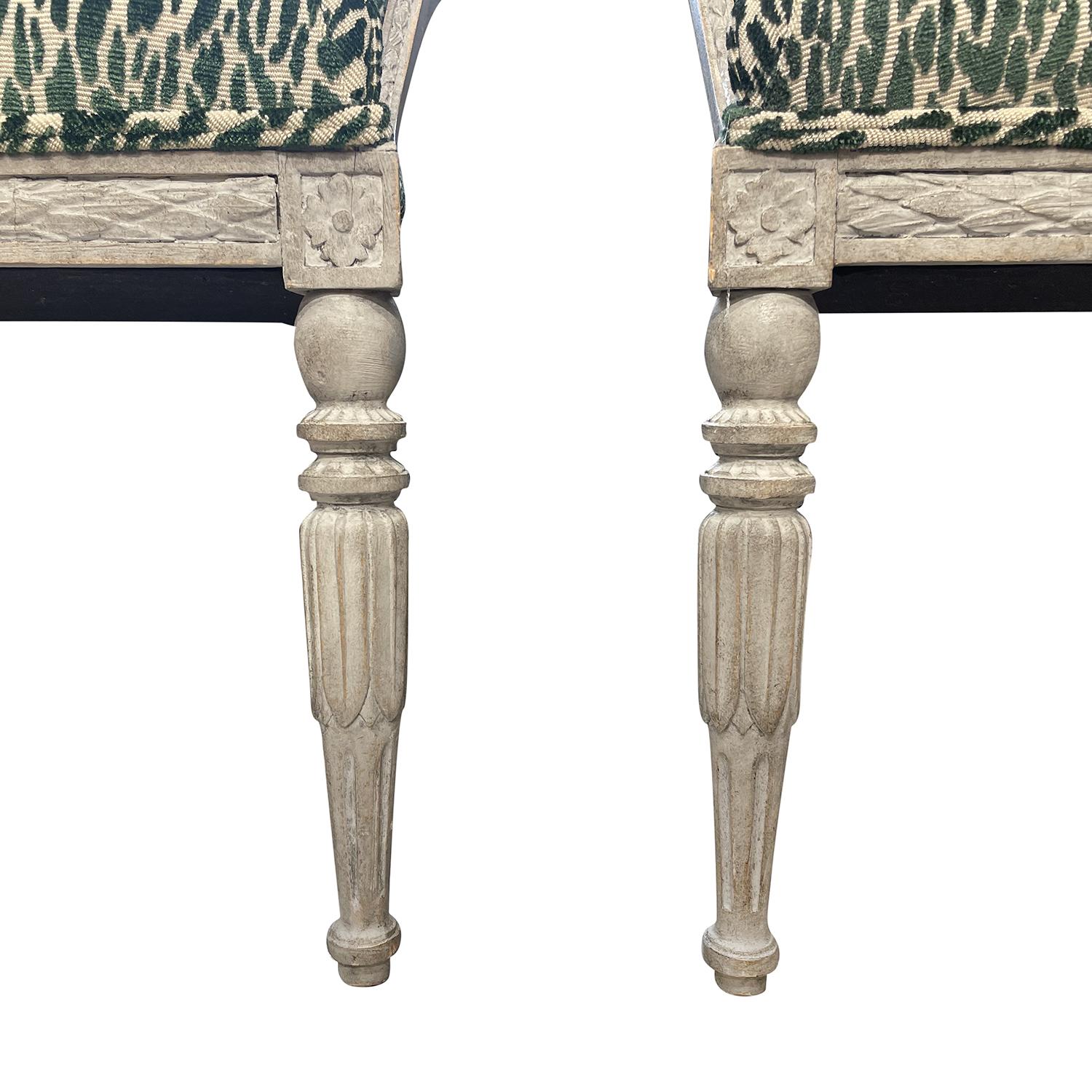 Pair of 19th Century Swedish Gustavian Side Chairs Attributed to Ephraim Ståhl For Sale 5