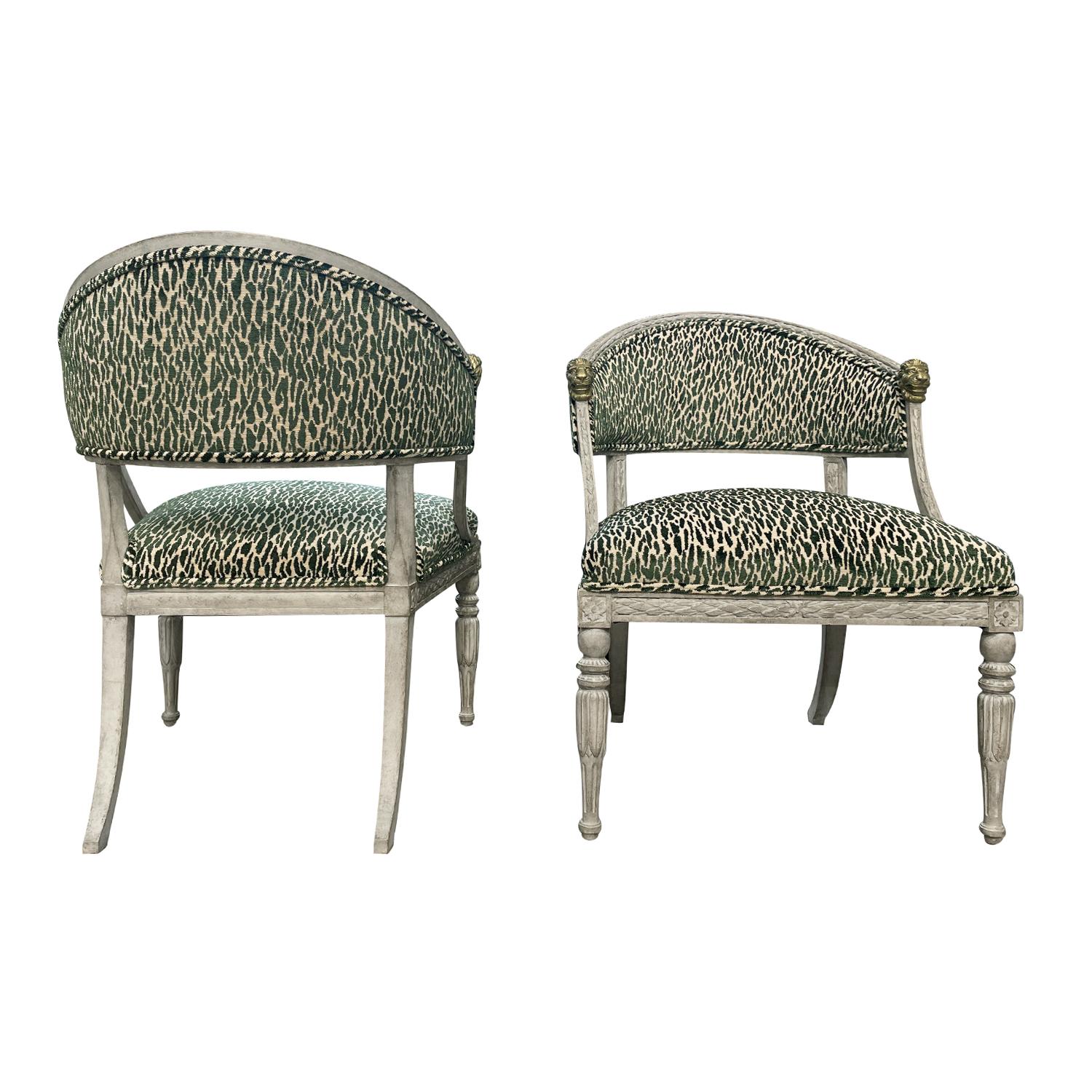 Pair of 19th Century Swedish Gustavian Side Chairs Attributed to Ephraim Ståhl In Good Condition For Sale In West Palm Beach, FL
